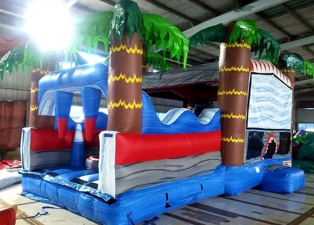 Shark Escape Obstacle Course Bounce House Rental